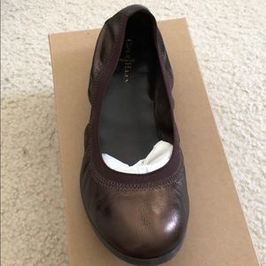 Cole Haan Gilmore Ballet Bronze Metallic 8.5 NIB